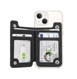 4smarts Porte-cartes MagSafe Protection RFID Fixation Magnétique Sécurisée Noir