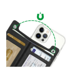 4smarts Porte-cartes MagSafe Protection RFID Fixation Magnétique Sécurisée Noir
