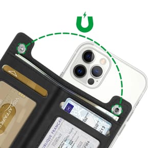 4smarts Porte-cartes MagSafe Protection RFID Fixation Magnétique Sécurisée Noir — image 4