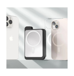 4smarts Porte-cartes MagSafe Protection RFID Fixation Magnétique Sécurisée Noir