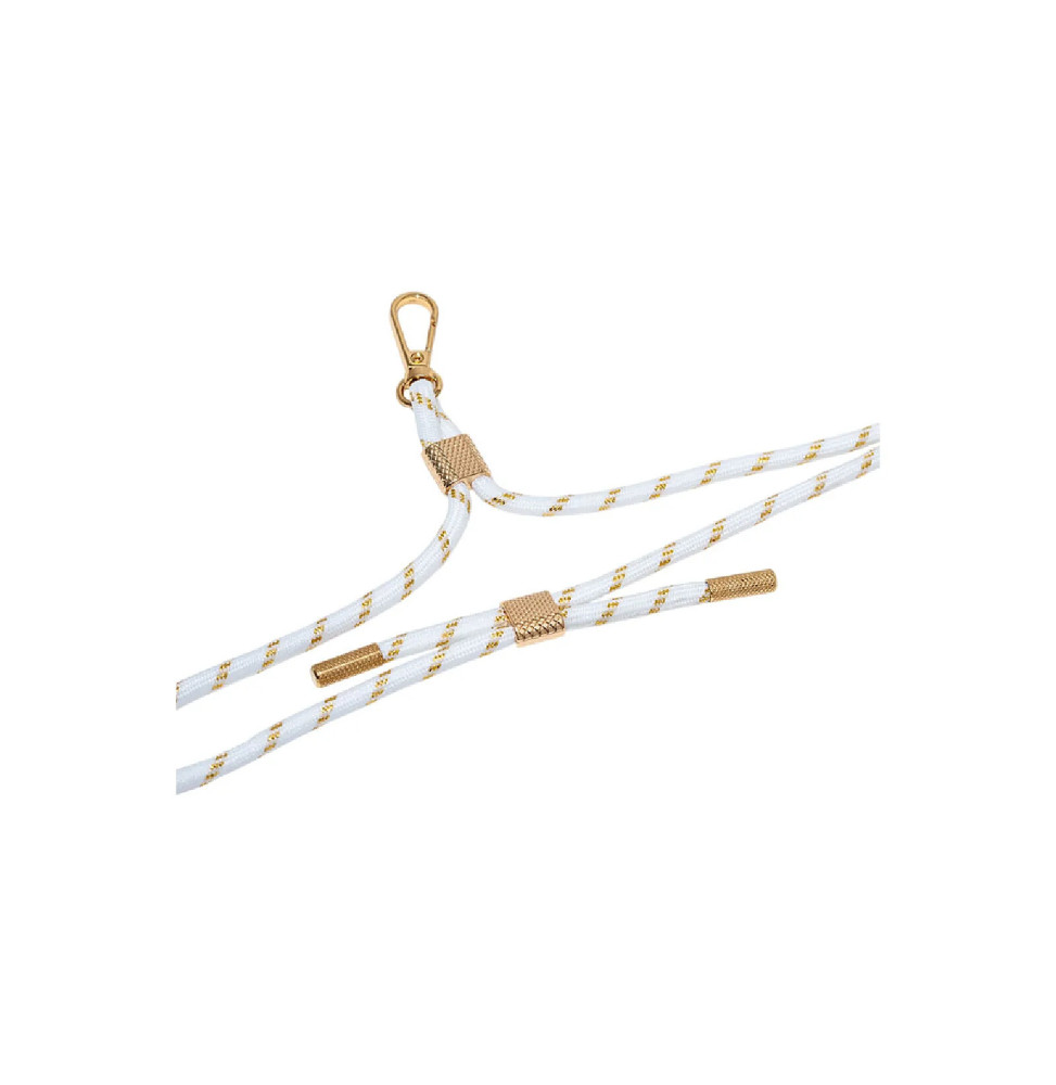 ARTEFAKT Bandoulière pour Smartphone Universelle avec Système de Fixation sur Coque Blanc