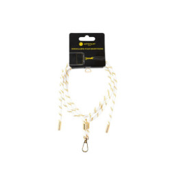 ARTEFAKT Bandoulière pour Smartphone Universelle avec Système de Fixation sur Coque Blanc