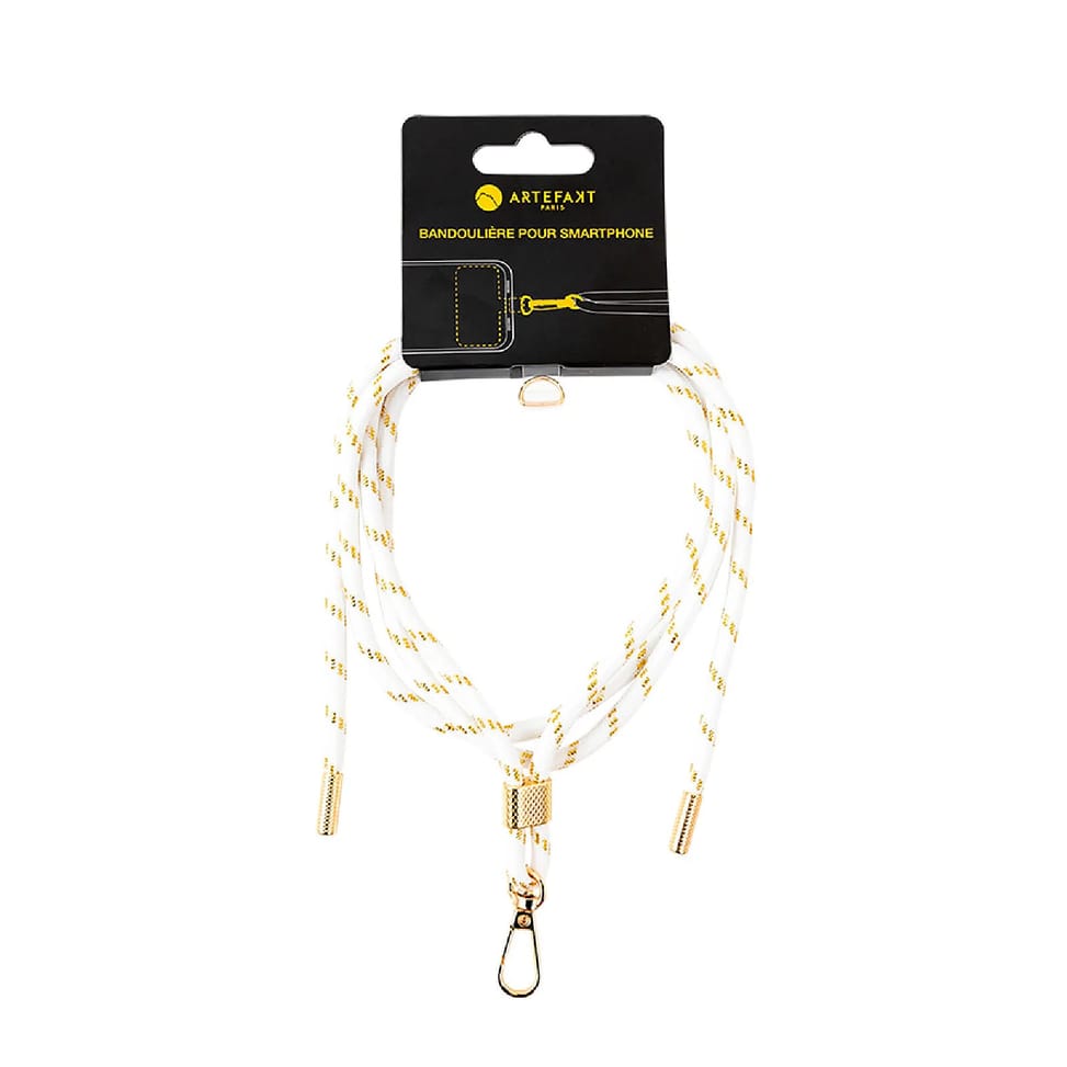ARTEFAKT Bandoulière pour Smartphone Universelle avec Système de Fixation sur Coque Blanc — image 5