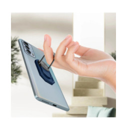 Avizar Bague De Support Smartphone Magnétique Et Rotatif - Bleu Marine