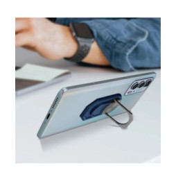 Avizar Bague De Support Smartphone Magnétique Et Rotatif - Bleu Marine
