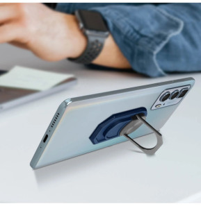 Avizar Bague De Support Smartphone Magnétique Et Rotatif - Bleu Marine