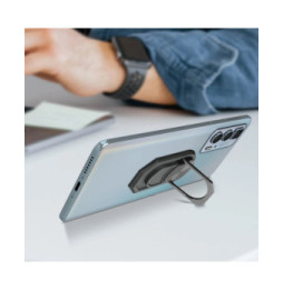 Avizar Bague De Support Smartphone Magnétique Et Rotatif - Gris