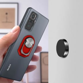 Avizar Bague De Support Smartphone Magnétique Et Rotatif - Rouge — image 3