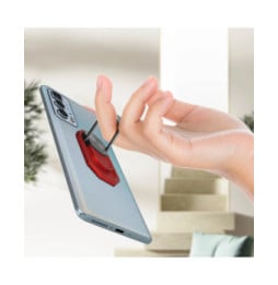Avizar Bague De Support Smartphone Magnétique Et Rotatif - Rouge