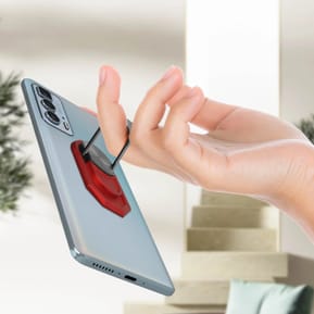 Avizar Bague De Support Smartphone Magnétique Et Rotatif - Rouge — image 4