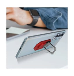 Avizar Bague De Support Smartphone Magnétique Et Rotatif - Rouge