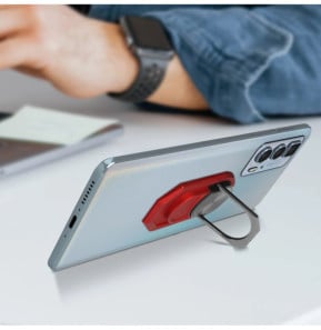 Avizar Bague De Support Smartphone Magnétique Et Rotatif - Rouge