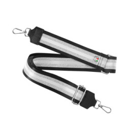 Avizar Bandoulière collection Lines Noir et Argent pour Sac et Smartphone