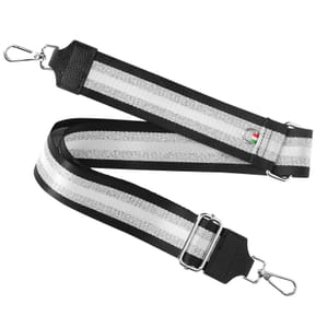 Avizar Bandoulière collection Lines Noir et Argent pour Sac et Smartphone