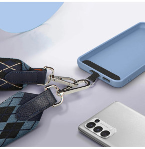 Avizar Bandoulière de Téléphone, Collection Burlington, Bleu