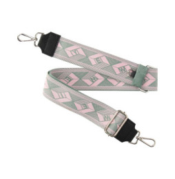 Avizar Bandoulière de Téléphone, Collection Ethnik Khaki Bogolan Vert Kaki / Rose