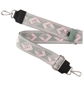 Avizar Bandoulière de Téléphone, Collection Ethnik Khaki Bogolan Vert Kaki / Rose