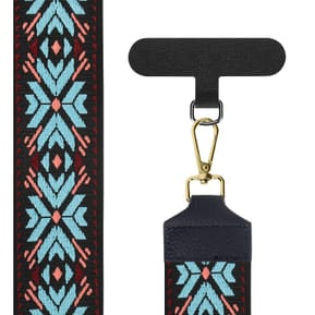 Avizar Bandoulière de Téléphone, Collection Ethnik Lake Blue Noir — image 2