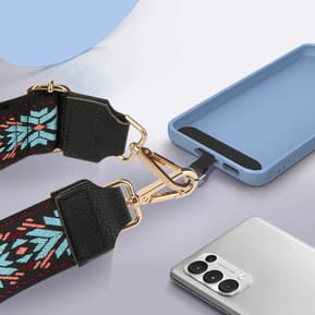 Avizar Bandoulière de Téléphone, Collection Ethnik Lake Blue Noir — image 4