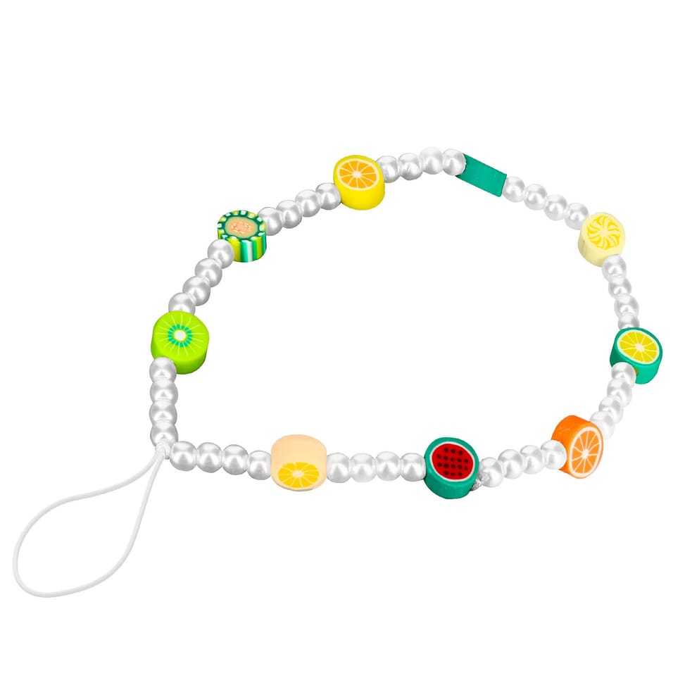 Avizar Bijou de Téléphone 25 cm Perles Fruitées Pratique Multicolore — image 2