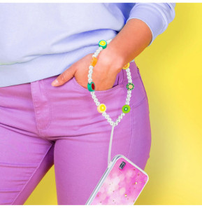 Avizar Bijou de Téléphone 25 cm Perles Fruitées Pratique Multicolore