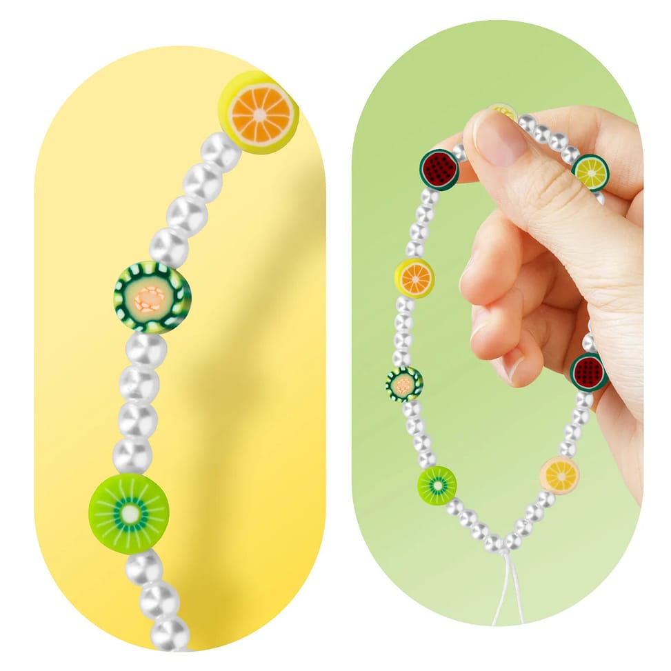 Avizar Bijou de Téléphone 25 cm Perles Fruitées Pratique Multicolore — image 5
