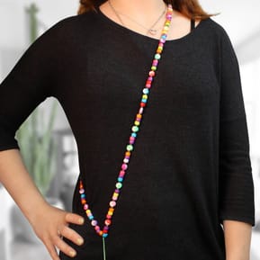 Avizar Bijou de Téléphone à Perles & Yin et Yang 110cm Collection Perla Multicolore — image 4
