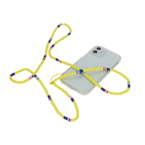 Avizar Bijou de Téléphone à Perles Heishi 110cm Collection Heishi Jaune