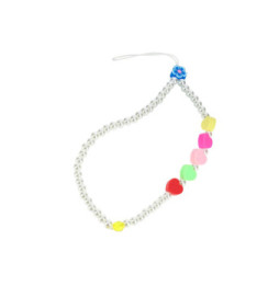 Avizar Bijou de Téléphone Bracelet 25cm Collection Lovely Blanc