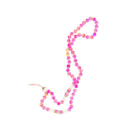Avizar Bijou de Téléphone Bracelet à Perle Marbre 80cm Collection Marble Rose