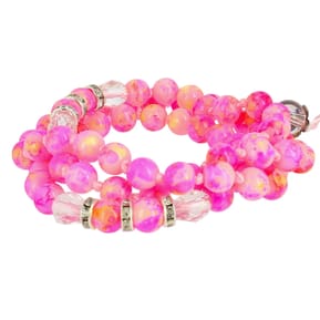 Avizar Bijou de Téléphone Bracelet à Perle Marbre 80cm Collection Marble Rose — image 2