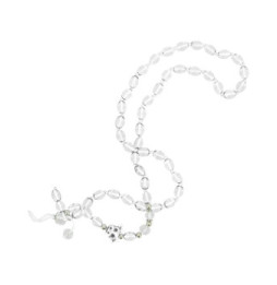Avizar Bijou de Téléphone Bracelet à Perles Blanches Collection Audacious