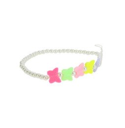 Avizar Bijou de Téléphone Bracelet à Perles et Papillons multicolore Collection Summer