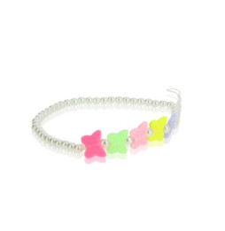 Avizar Bijou de Téléphone Bracelet à Perles et Papillons multicolore Collection Summer