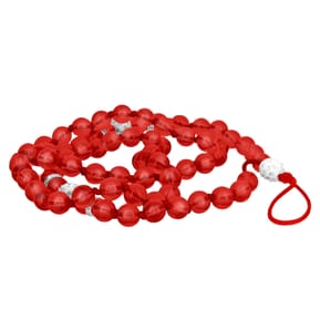 Avizar Bijou de Téléphone Bracelet à Perles Rondes Collection Glam rouge Translucide — image 2