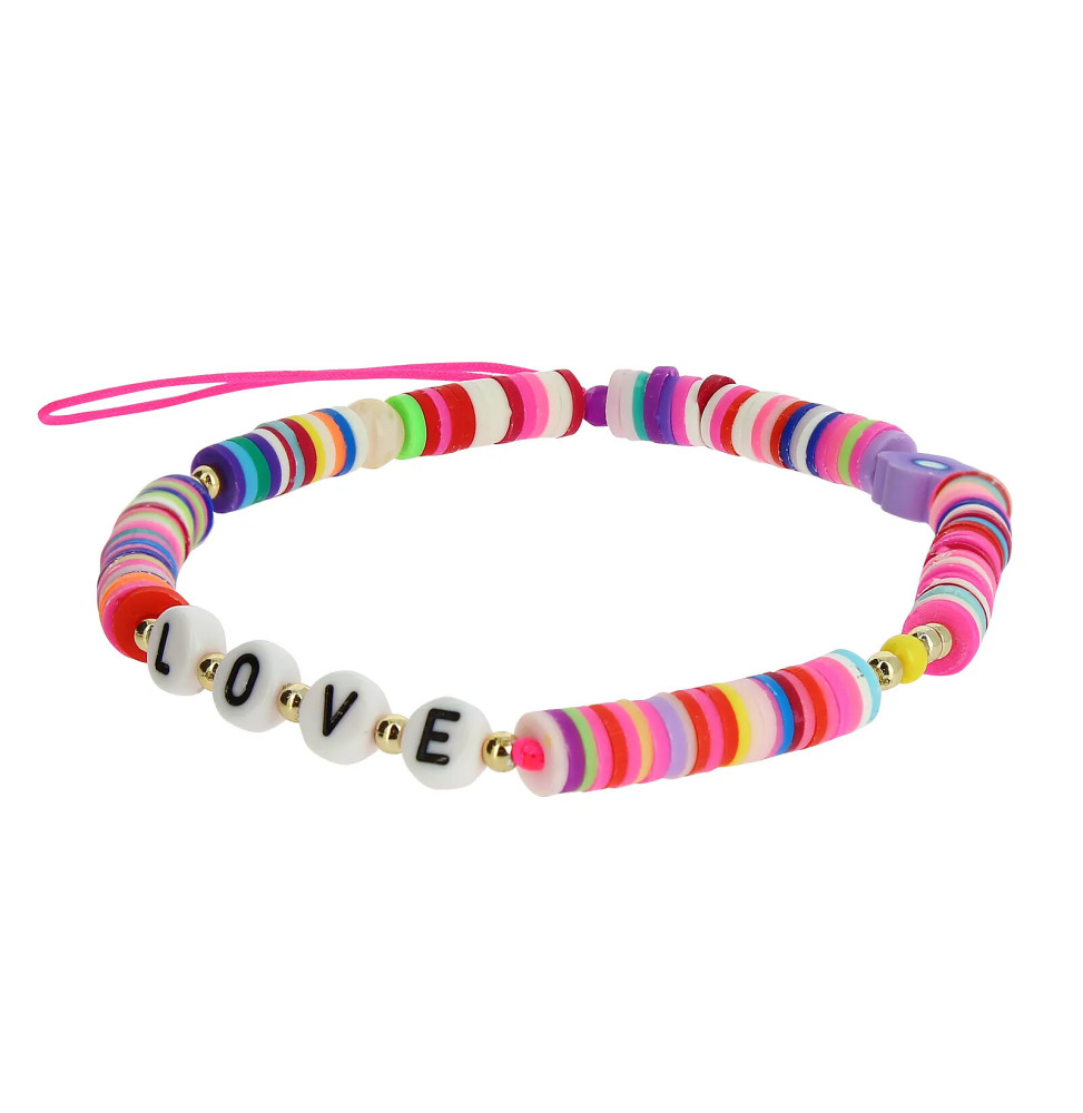Avizar Bijou de Téléphone Bracelet Collection Lovely 25cm Multicolore