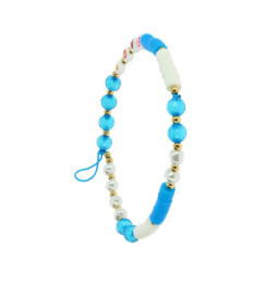 Avizar Bijou de Téléphone Bracelet Love 25cm Collection Lovely Bleu