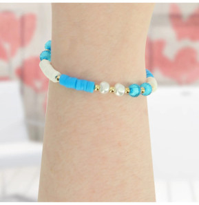 Avizar Bijou de Téléphone Bracelet Love 25cm Collection Lovely Bleu