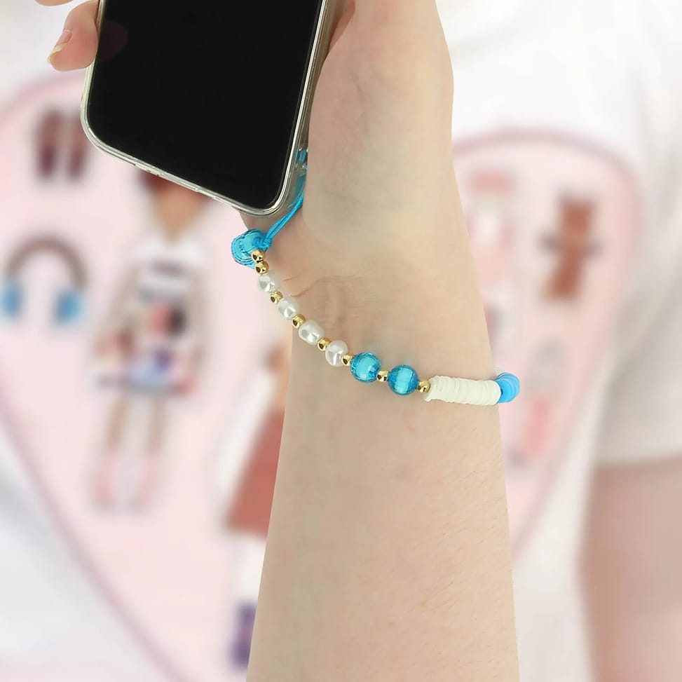 Avizar Bijou de Téléphone Bracelet Love 25cm Collection Lovely Bleu — image 4