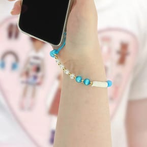 Avizar Bijou de Téléphone Bracelet Love 25cm Collection Lovely Bleu — image 4