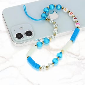 Avizar Bijou de Téléphone Bracelet Love 25cm Collection Lovely Bleu — image 5