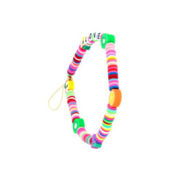 Avizar Bijou de Téléphone Bracelet Love 25cm Multicolore Collection Lovely