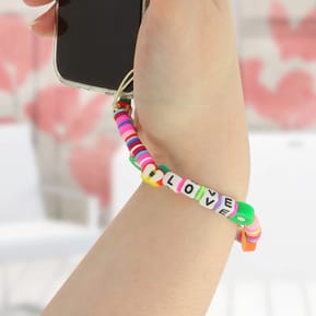 Avizar Bijou de Téléphone Bracelet Love 25cm Multicolore Collection Lovely — image 3