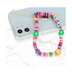 Avizar Bijou de Téléphone Bracelet Love 25cm Multicolore Collection Lovely