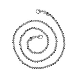Avizar Bijou de Téléphone Chaîne Boule Solide et Résistante 110cm argenté