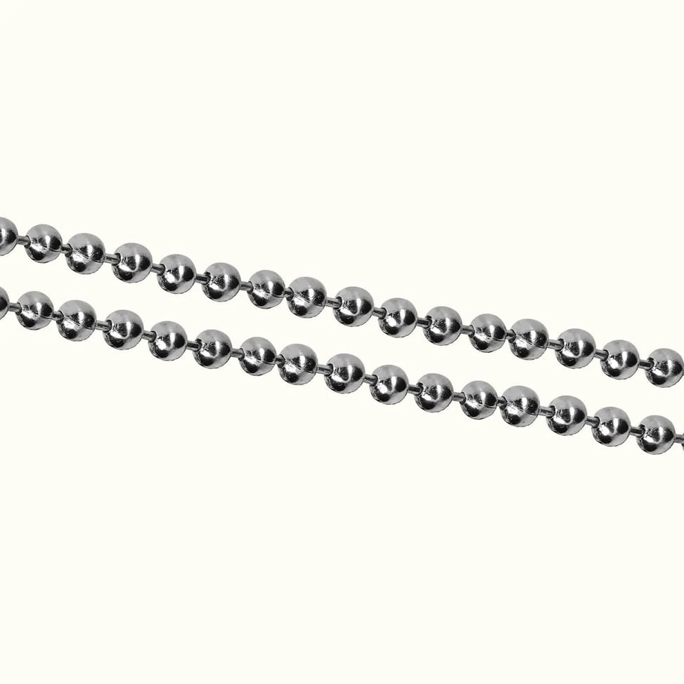 Avizar Bijou de Téléphone Chaîne Boule Solide et Résistante 110cm argenté — image 5