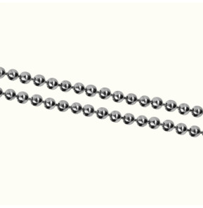 Avizar Bijou de Téléphone Chaîne Boule Solide et Résistante 110cm argenté