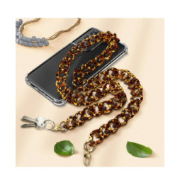 Avizar Bijou de Téléphone Chaîne Grosse Maille 120cm Métallique