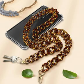 Avizar Bijou de Téléphone Chaîne Grosse Maille 120cm Métallique — image 3