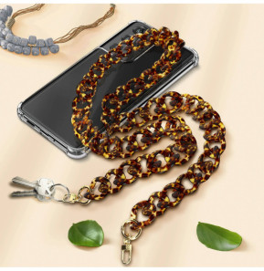 Avizar Bijou de Téléphone Chaîne Grosse Maille 120cm Métallique